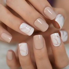 35 Best Neutral Nail Designs To Try + DIY Tips Ongles Beiges, Filmy Vintage, Nagel Tips, Beige Nails, Smink Inspiration, Fake Nails With Glue, Cute Gel Nails, Short Acrylic Nails Designs, Neutral Nails