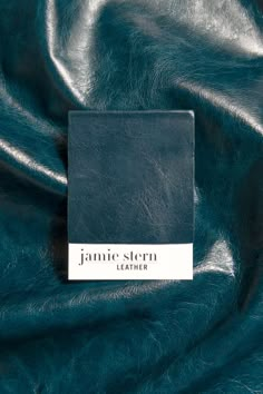 Jamie Stern Verona Montague Blue Leather Fabric Texture, Blue Leather Texture, Leather Color Palette, Leather Swatches, Textile Pattern Design Fashion, Luxury Texture, Furniture Graphic, Textures Fashion, Luxury Packaging Design