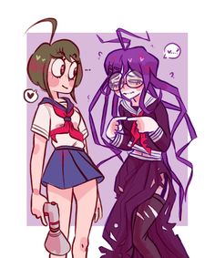 Danganronpa Toko, Komaru Naegi, Ichigo Y Rukia, Danganronpa Ships, Pink Blood, Danganronpa Game, Danganronpa Funny