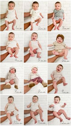 Photoshoot Ideas First Month Newborn Photo Ideas, Creative Monthly Milestone Pictures, Simple Milestone Picture Ideas, Sweater Milestone Pictures, Milestone Pictures For Babies, August One Month Old Baby Pictures, Ideas For 6 Month Baby Pictures, Monthly Bday Photo Ideas, Fruit Milestone Pictures