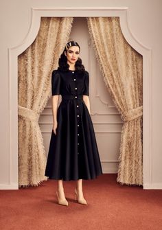 Flare Dress Outfit, Spring Outfits Dresses, Modesty Outfits, Sunday Dress, Midi Dress Formal, Muslim Fashion Dress, Korean Fashion Dress, Classy Dress Outfits