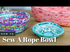 how to sew a rope bowl