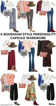 Bohemian Wardrobe, Casual Boho Outfits, Look Hippie Chic, Stile Boho Chic, Moda Hippie, Look Boho Chic, Mode Hippie, Wardrobe Capsule, Bohemian Style Clothing