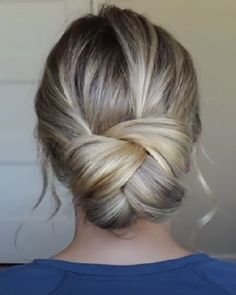 Easy Updo, Easy Updo Hairstyles, Peinados Recogidos, Trendy Hairstyle, Bun Hairstyle