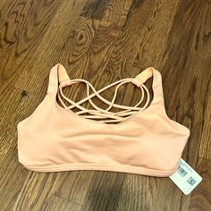 Lululemon Free To Be Wild Bra Size 6 Peach Bellini Color Pads Included New With Tags Free To Be Bra Lululemon, Color Pad, Peach Bellini, Bellini, Bra Sizes, Lululemon Athletica, Women's Intimates, Sports Bra, Bra