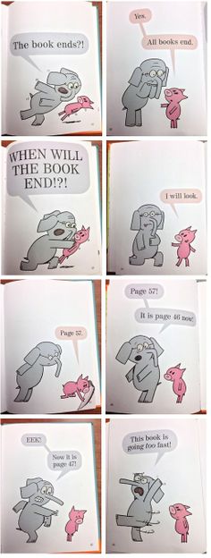 six books with pictures of elephants and pigs on them