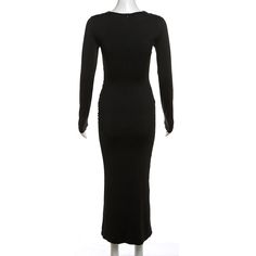 Please refer to our sizing chart for a guideline when choosing a size. 5 business days order processing time. 90% polyester 10% spandex. Long Fitted Solid Color Dresses, Solid Color Long Fitted Dress, Long Fitted Dress In A Specific Color, Stretch Maxi Dress With Back Zipper For Date Night, Spring Maxi Dress With Long Sleeves For Night Out, Spring Long Sleeve Maxi Dress For Night Out, Solid Long Sleeve Long Dress For Fall, Spring Solid Color Maxi Long Sleeve Dress, Stretch Maxi Length Long Sleeve Dress