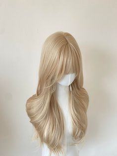 Achieve a cute and lovely Barbie-inspired look with our Madison Sweetheart Long Curly Blond Wig. Perfect for daily wear, this wig offers a coquette core style that exudes adorable and sweet looks. The lace cap made it easier and stable to wear, the scalp is designed after the real human simulated scalp Wig cap is included with the wig purchase No other accessories included for the wig Gyaru Wigs, Blond Wig, Cute Wigs, Aesthetic Hairstyles, Barbie Inspired, My Little Pony Characters, Lace Caps, Wig With Bangs, Blonde Wig