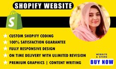 a woman with a shopping bag on her shoulder and the words shopify website below it