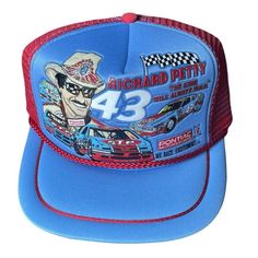 Vtg 80's Richard Petty Snapback Trucker Hat Cap Kandi Tops The King Stp Pontiac New. New With Tags. Original Price Tags Still On. See Photos. Vintage Blue Hat With Flat Brim, Vintage Blue Flat Brim Hat, Vintage Blue Snapback Hat With Flat Brim, Vintage Blue Snapback Cap, Retro Blue Cap Hat, Vintage Blue Flat Brim Baseball Cap, Retro Blue Cap, Blue Retro Cap, Vintage Blue Trucker Hat With Flat Bill