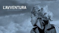 a woman standing in front of a cloudy sky with the words laventura on it