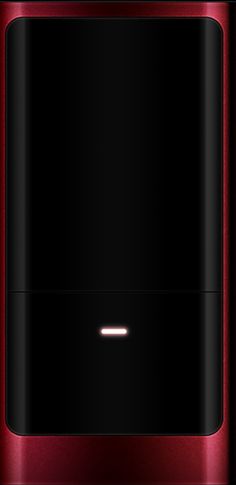 an image of a red microwave oven with the light on it's front door