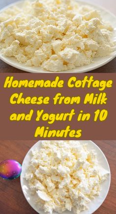 homemade cottage cheese from milk and yogurt in 10 minutes is the best way to use it