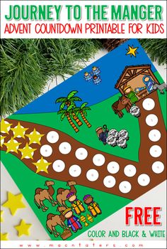 a printable christmas game for kids to play on the ground with their family and friends