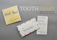 there are two different types of tooth fairy notes