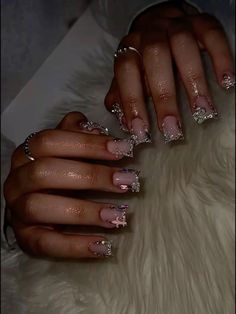 Nails Wallpaper Instagram, Nail Inspo Birthday, Gold Acrylic Nails, White Acrylic Nails, Colored Acrylic