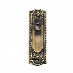 DURABLE MATERIAL - Our escutcheon door plate is made of solid brass with tarnish resistant lacquered antique brass finish.. DIMENSIONS - Victorian style door back plate measures 7 1/4 Inches in height, 2 1/4 Inches in width and opening for knob is of 0.5 Inches diameter. WIDE APPLICATION - This antique cover plate can be mounted on any door to hide existing damage and scars.. RENOVATORS SUPPLY MANUFACTURING Solid Brass Antique Brass Finish Door Backplate for Knobs, Traditional Style, 7.25-in x 2.25-in, Mounting Hardware Door Knob Plate, Houston Houses, Make A Door, Dual Flush Toilet, Reclaimed Furniture, Outdoor Decorating, Door Levers, Door Knob, Back Plate