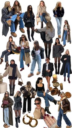 Outfit Collage Ideas, Friendsgiving Outfit, New York Winter Fashion, Cold Fashion, Collage Ideas, Relaxed Outfit, Outfit Collage