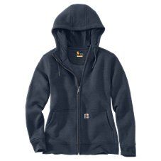 The Carhartt\u00ae Clarksburg Long-Sleeve Hoodie for Ladies is a warm, rugged layer for cold days in the outdoors. It features a full-zip front, rib-knit cuffs and waistband, a split kangaroo pocket, and an attached, 3-piece hood. Heavyweight warmth and a relaxed fit deliver comfort and superior coverage on cold days in the woods or on the ranch. The Carhartt Clarksburg Hoodie is made of soft, 10.5-oz. 55% cotton/45% polyester. Machine wash. Imported.  \u000a \u000a Soft, 10.5-oz. cotton/polyest Cute Hoodie Outfit, Carhartt Womens, Carhartt Women, Cute Hoodie, Hoodie Outfit, Zip Sweatshirt, Full Zip Hoodie, Hand Warmers, Long Sleeve Hoodie