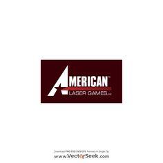 the logo for american laser games, which has been designed to look like an arrow