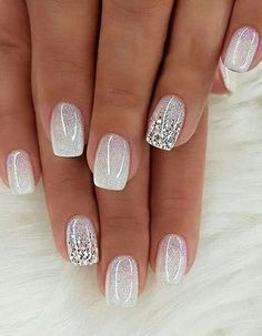 Shiny Nails, Nails Wedding, Nails French, Ideas Nails, Bridal Nails, Prom Nails