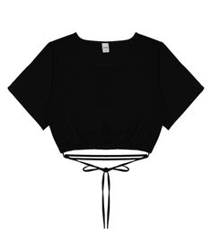 Blusa Cropped Feminino confeccionado em air flow, possui mangas curtas e cordão para amarração na cintura. É uma opção de roupa elegante e moderna, que pode ser usada para destacar o visual e transmitir personalidade e estilo. Cutesy Outfit, Blusas Crop Top, Teen Doctor, Dr Marvel, Belly Shirts, Tween Outfits, Edgy Outfits, True Beauty, Black Blouse