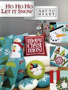 a magazine cover with snowmen and christmas decorations