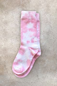 Tie Dye Socks - Pink Tie Dye Roses, Alamour The Label, Tie Dye Socks, Kids Tie Dye, Tie Dye Outfits, Pink Tie, Pink Tie Dye, Tie And Dye, Pink Ties