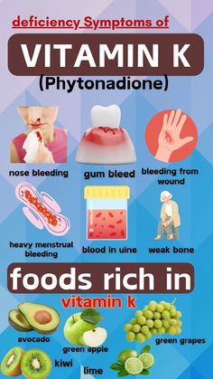 Times To Take Vitamins, Vitamin K Deficiency, Take Vitamins, Deficiency Symptoms, Nutrition Chart, Vitamin Deficiency, Healthy Lifestyle Food