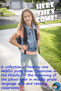 Round-up of posts for the beginning of the school year - lots of ideas and resources for back to school with your middle graders! Beginning Of School Year, Language Arts Teacher, Middle School Writing, English Language Arts High School, Language Arts Classroom, Teaching Middle School