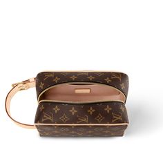 LOUIS VUITTON® - Locker Dopp Kit - Monogram Dopp Kit, Louis Vuitton Official, Travel Companion, Monogram Canvas, Christmas List, Travel Accessories, Cowhide Leather, Leather Trims, Inside Pocket