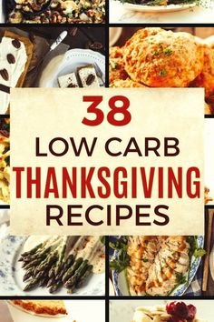 Who needs a cheat day when you have these 38 keto Thanksgiving recipes to choose from for the keto diet for beginners? Try some of these unique side dishes and the best healthy stuffing recipe, then finish it off with a yummy low carb dessert! Carbs Meals, Low Carb Thanksgiving, Low Carb Thanksgiving Recipes, Low Carb Holiday, No Carb Recipes, Carb Free, Low Carb Eating, Thanksgiving Food, Low Carbs