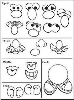 worksheet for children to learn how to draw and color the animal faces with pictures