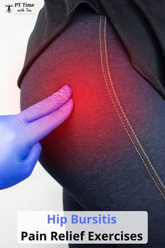 learn the best exercises to treat and prevent hip bursitis related hip pain from a licensed physical therapist Bursitis Hip Relief, Best Exercise For Hips, Sore Hips, Bursitis Hip, Therapy Exercises, Piriformis Syndrome, Nerve Pain Relief