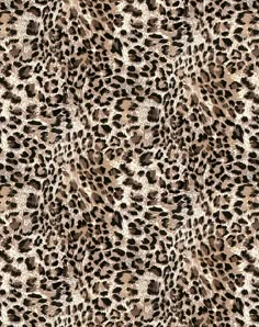 an animal print pattern is shown in brown and white colors, with black spots on the fur