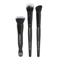 For all e.l.f. Cosmetics putty fans: the Putty Tools Trio is a triple threat of face makeup tools is uniquely designed for the effortless application of e.l.f.’s best-selling Putty Face Primers, Putty Blush, and Putty Bronzer. All three brushes are made with dense, cruelty-free synthetic bristles to apply and blend product seamlessly into the skin. Why you’ll love it: • Includes three uniquely shaped makeup brushes • Helps you easily apply and blend out our Putty Primers, Putty Blush, and Putty Putty Blush, Putty Primer, Elf Products, Best Drugstore Makeup, Bronzer Brush, 3 Face, Face Makeup Brush, Elf Cosmetics, Professional Makeup Brushes