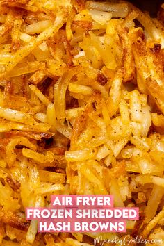 an air fryer frozen shredded hash browns