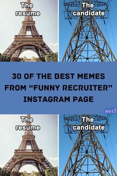 the best memes from funny recruter instagram page, including the eiffel tower