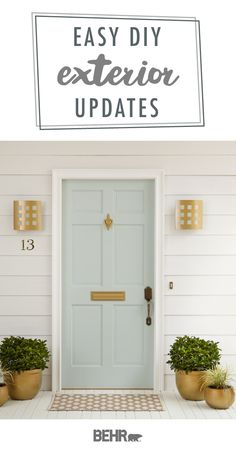 an easy diy exterior update for the front door