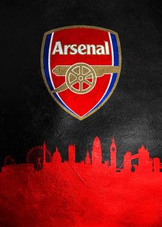 an image of a red and black background with the word arsenal on it