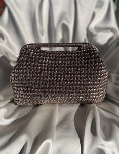 Christmas Gifts Woven Metallic Leather Pouch Clutch Hand Bag - Etsy Metallic Clutch, Jewel Tone Colors, Wedding Gift Bags, Wedding Clutch, Wedding Bag, Personalize Bag, Purse Bag, Leather Pouch, Gold Fashion