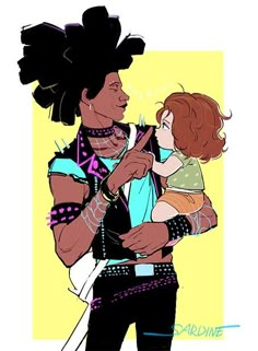 Mayday And Hobie, Hobbie Brown Across The Spider Verse, Mayday Spiderverse, Hobie And Mayday, Punk Rock Outfits For Women, Spider Verse Fanart, Spider People