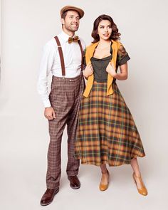 Dapper Day Outfits Couples, Dapper Day Outfits, Highland Fling, Tweed Ride, 70s Costume, Tweed Outfit, Mens Fashion Vintage, Time Travelers