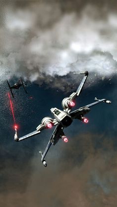 X-wing fighter #starwars #artwork #xwing - Star Wars Art - Trending Star Wars Art #starwars #art #starwarsart -  X-wing fighter #starwars #artwork #xwing Star Wars Background, X Wing Fighter, Space Battles, Star Wars Film, Tie Fighter