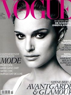 a magazine cover with a woman's face on it