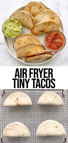 an image of air fryer tacos on a plate