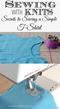 sewing with knits secrets to saving a simple t - shirt by sewking