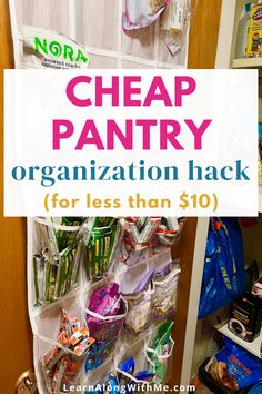 a pantry organization hack for less than $ 10