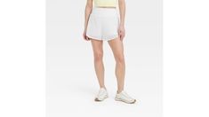 All In Motion Women's White Woven High-Rise 2-in-1 Run Shorts (Extra Small) | Target Run Shorts, All In Motion, Motion, Active Wear, High Rise, Target, Running, White