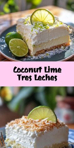 Kick off 2025 with a refreshing twist on the classic Tres Leches cake! This Coconut Lime Tres Leches is a creamy delight, infused with zesty lime and rich coconut milk. Perfect for celebrating the New Year, this dessert will transport your taste buds to a tropical paradise. Easy to make and oh-so-delicious, it's a must-try for all dessert lovers!